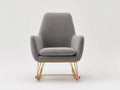 Mecedoras tela gris 82x92x108 cm - gris-madera - diseño elegante