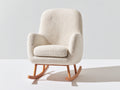 Mecedoras tapizada 77x85x99 cm beige para salón - diseño moderno