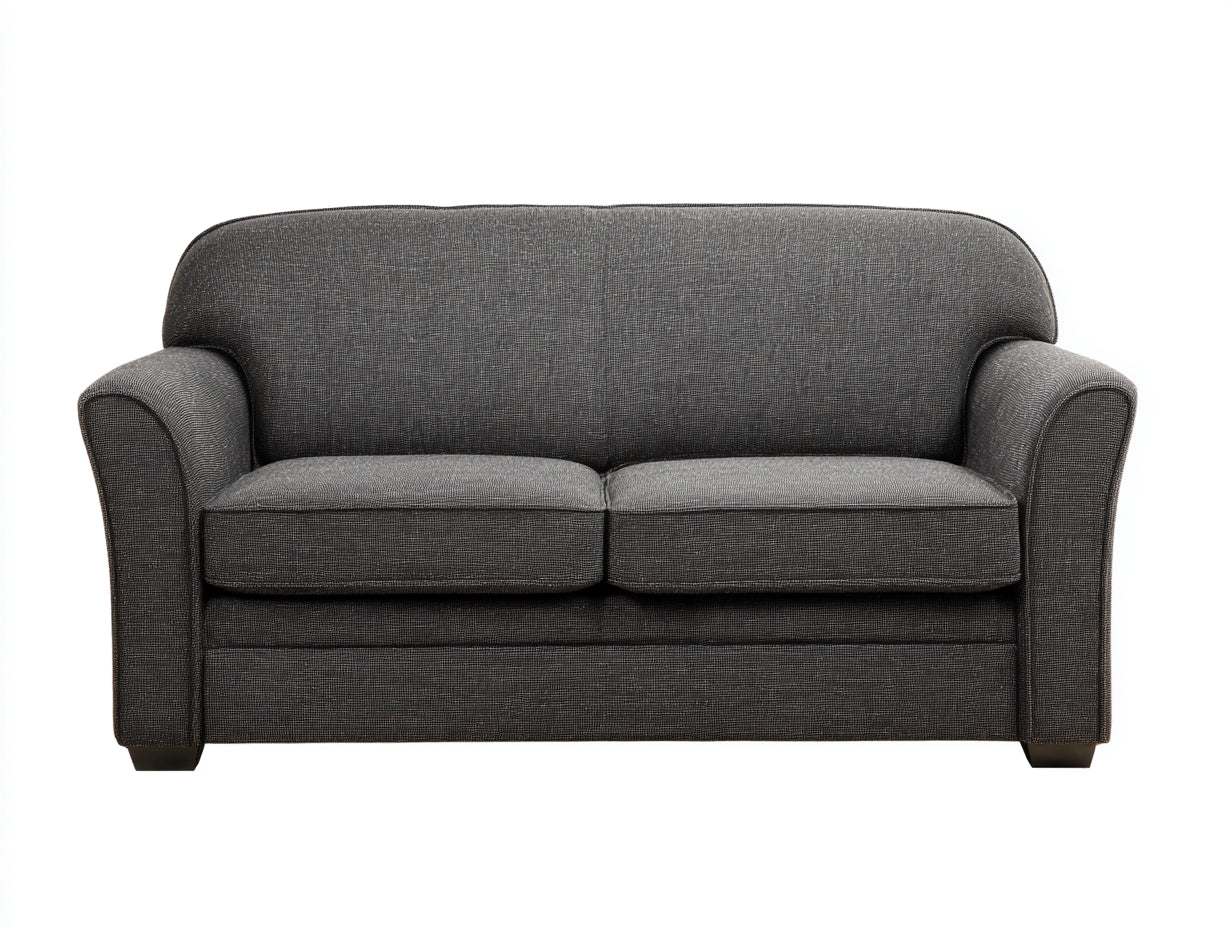 Sofás lineales tela gris oscuro 185x90x88 cm - gris oscuro - diseño clásico contemporáneo