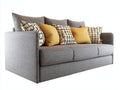 Sofás lineales tapizado 218x90x82 cm gris para salón - diseño contemporáneo