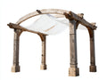 Pérgola de jardín Madera maciza 300x300x250 cm - Natural - Estilo rústico